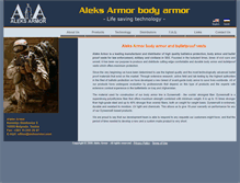 Tablet Screenshot of aleksarmor.com